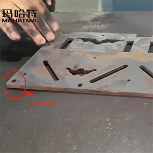 5.5mm激光切割下料碳鋼板變形校平，精度0.1mm-高精密矯平機